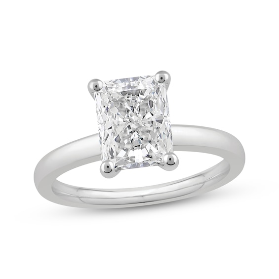 Now + Forever Lab-Grown Diamonds Certified Radiant-Cut Solitaire Engagement Ring 2 ct tw 14K White Gold (F/VS2)