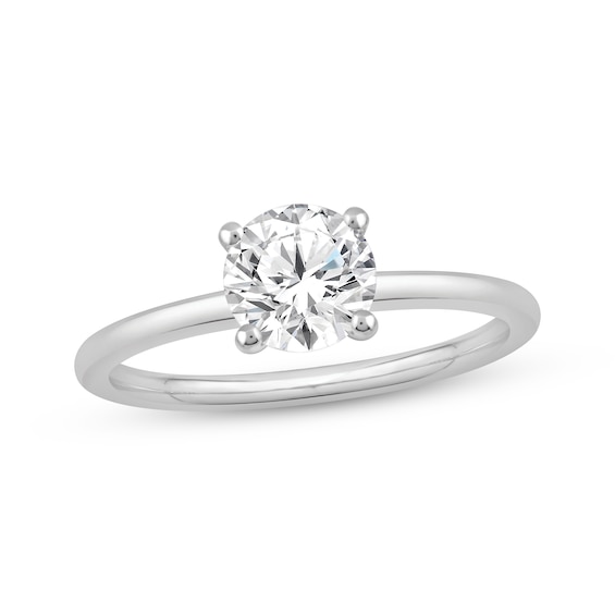 Now + Forever Lab-Grown Diamonds Certified Round-Cut Solitaire Engagement Ring 1/4 ct tw 14K White Gold (F/VS2)