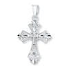 Thumbnail Image 1 of Cross Charm 14K White Gold