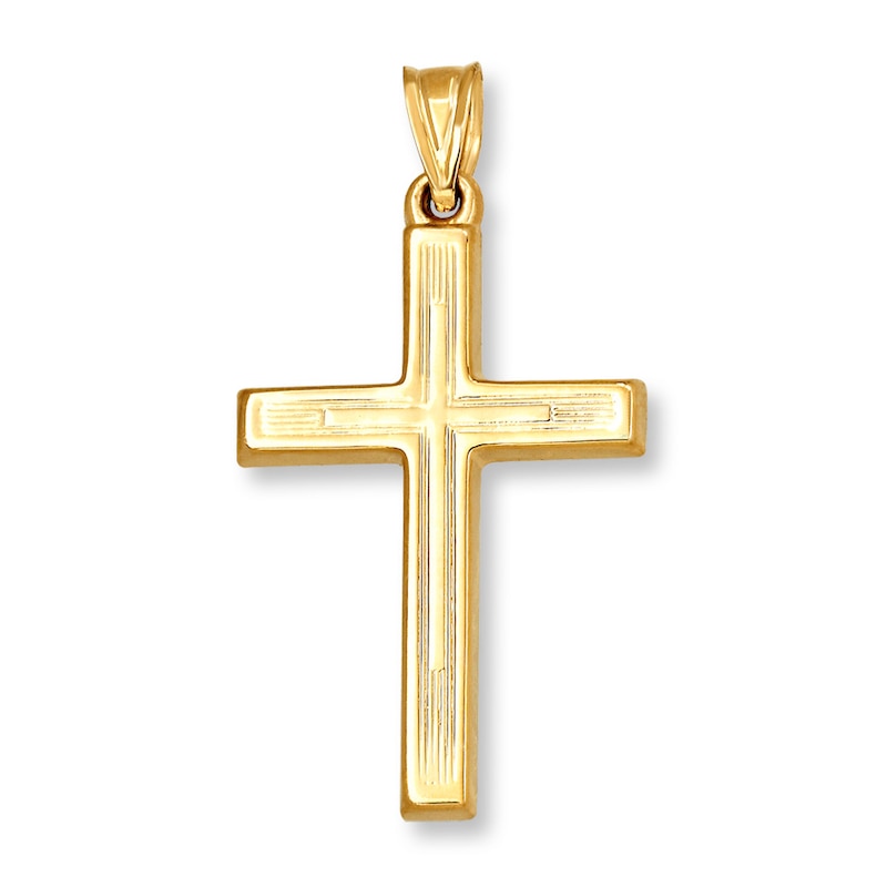 Cross Charm 14K Yellow Gold