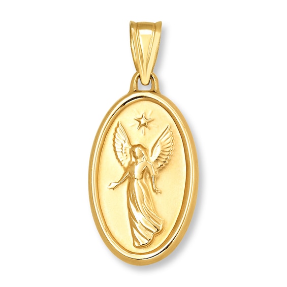 Guardian Angel Charm 14K Yellow Gold