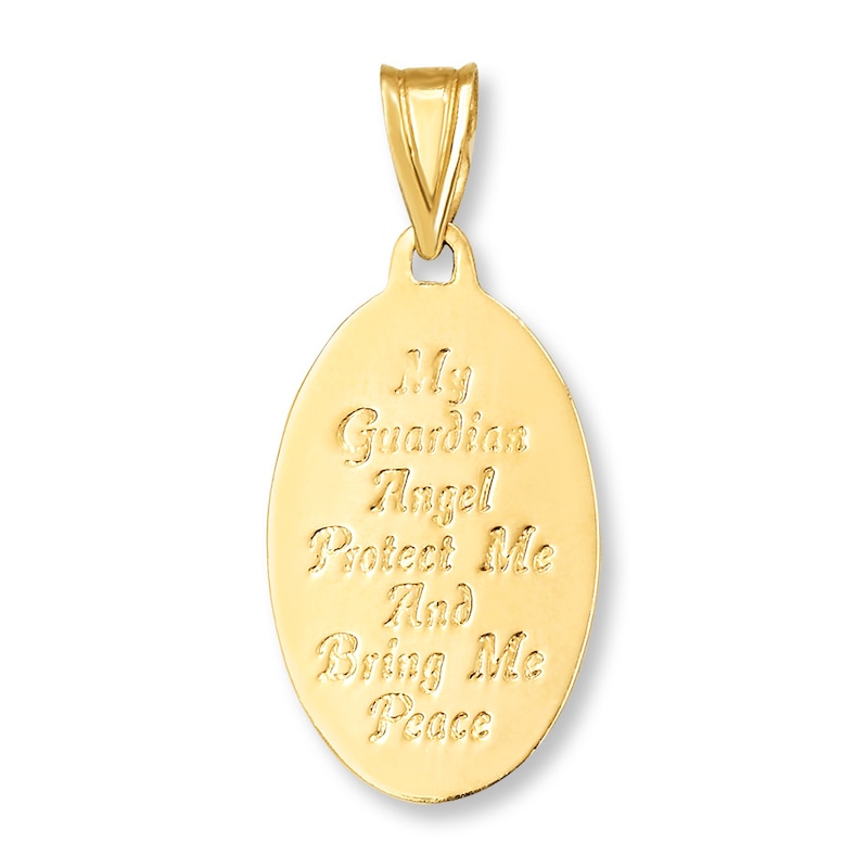 Main Image 2 of Guardian Angel Charm 14K Yellow Gold