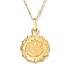 Thumbnail Image 1 of Children's Baptism Medal Necklace 14K Yellow Gold
