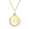 Thumbnail Image 2 of Children's Baptism Medal Necklace 14K Yellow Gold
