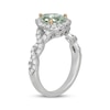 Thumbnail Image 2 of Neil Lane Pear-Shaped Green Quartz Engagement Ring 3/4 ct tw Diamond 14K White Gold