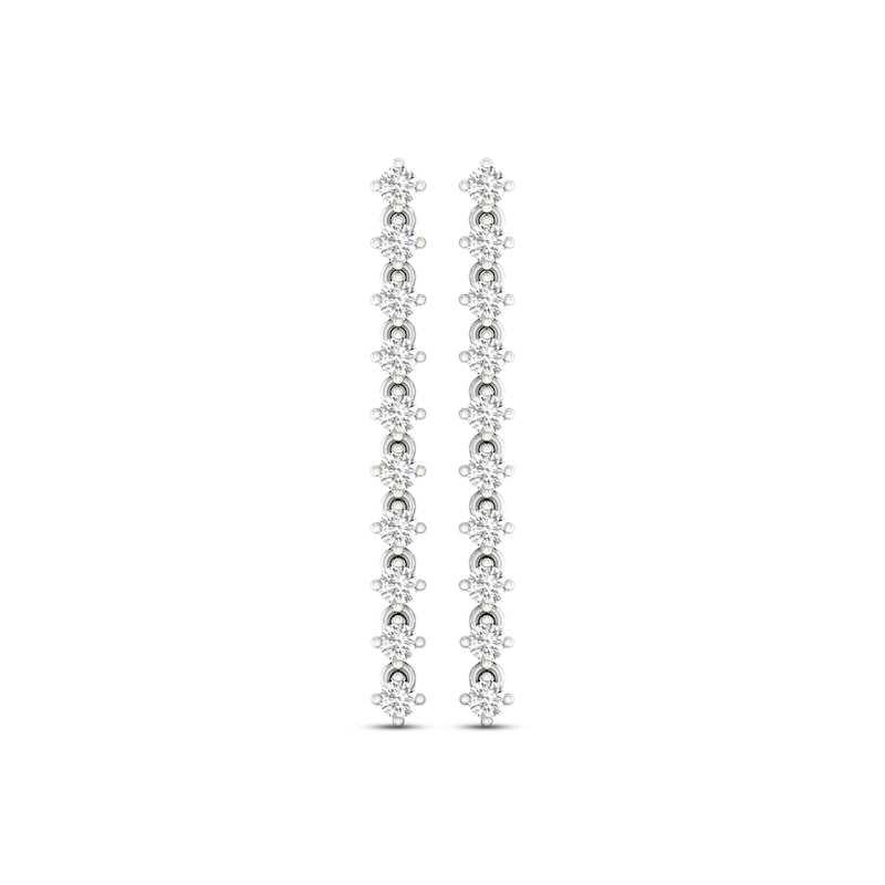 Lab-Created Diamonds by KAY Drop Earrings 1-1/4 ct tw 14K White Gold