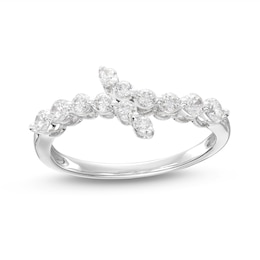 KAY Lab-Grown Diamonds Bypass Ring 1/2 ct tw 14K White Gold