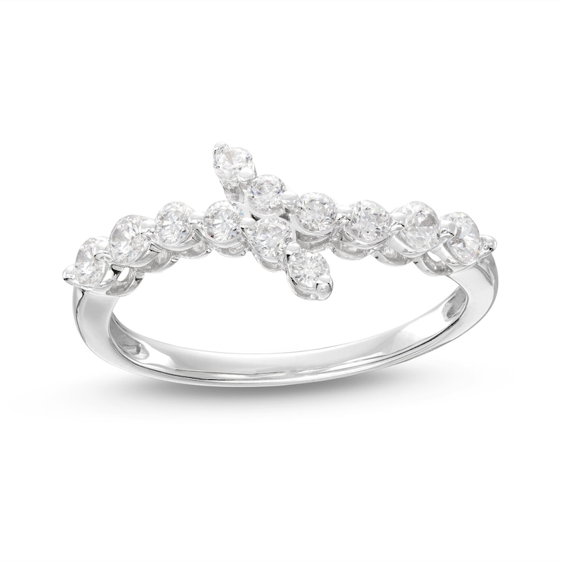 Main Image 1 of KAY Lab-Grown Diamonds Bypass Ring 1/2 ct tw 14K White Gold