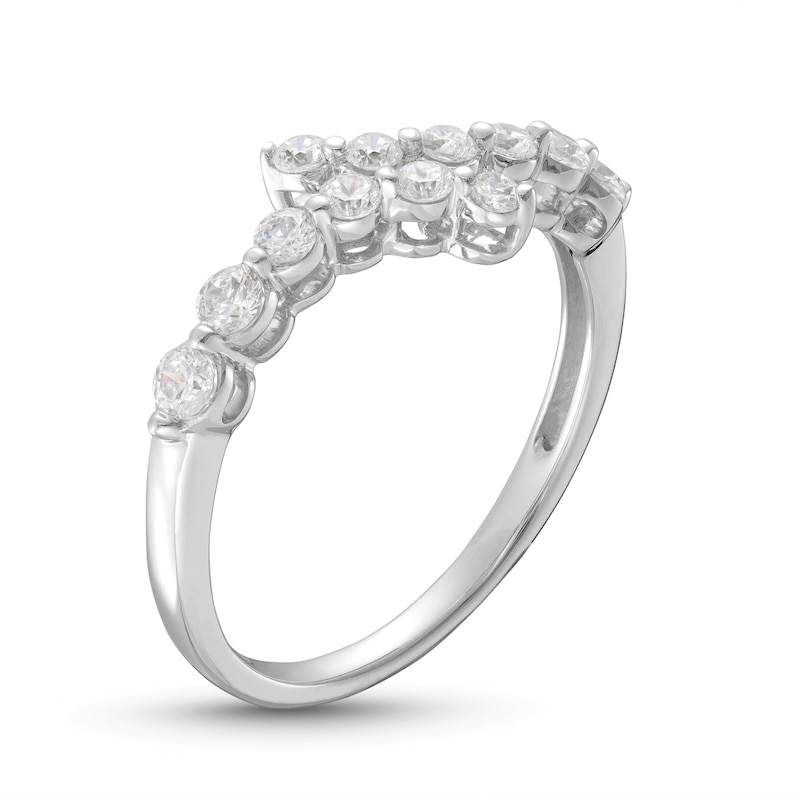 Lab-Created Diamonds by KAY Bypass Ring 1/2 ct tw 14K White Gold