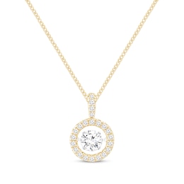 Unstoppable Love Lab-Created Diamond Necklace 1 ct tw 14K Yellow Gold 19&quot;