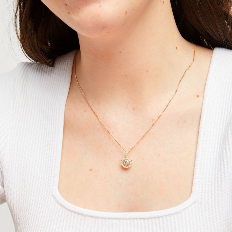 Main Image 2 of Unstoppable Love Lab-Grown diamond Necklace 1 ct tw 14K Yellow Gold 19&quot;
