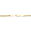 Thumbnail Image 3 of Cuban Curb Chain Necklace 3.3mm Solid 10K Yellow Gold 20”