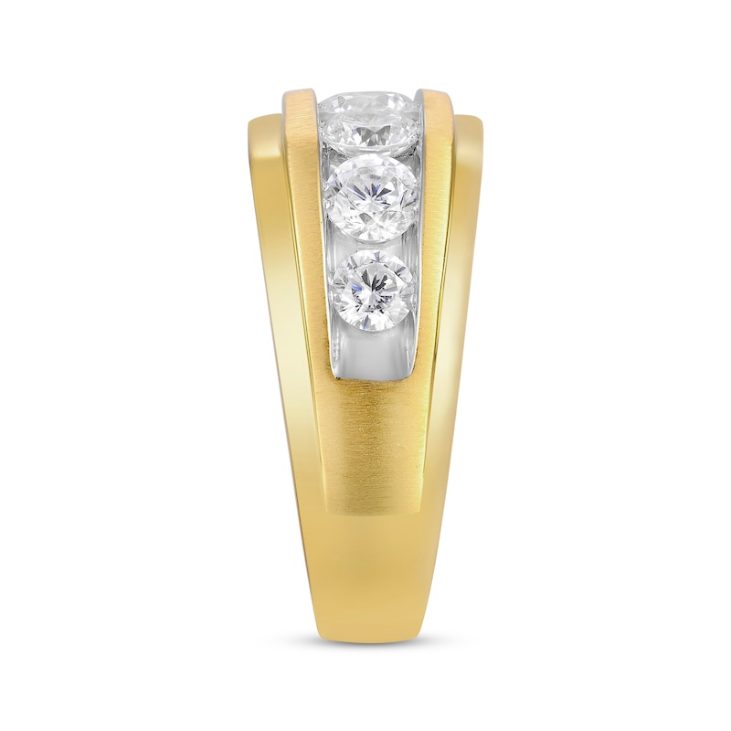 Main Image 2 of Adore Men’s Seven-Stone Round-Cut Diamond Band 2 ct tw 10K Yellow Gold