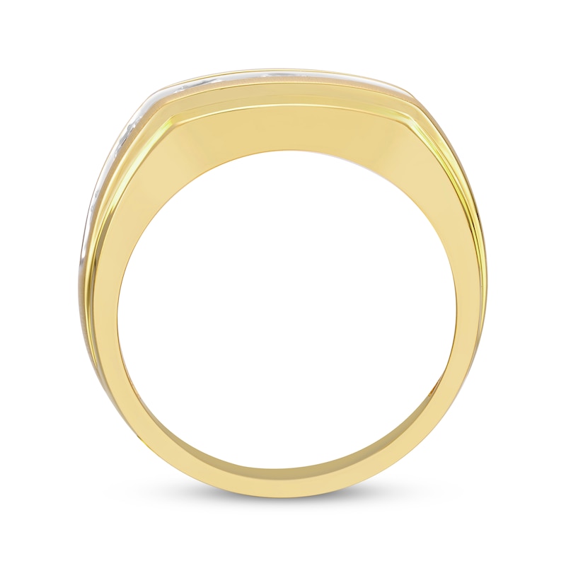 Main Image 3 of Adore Men’s Seven-Stone Round-Cut Diamond Band 2 ct tw 10K Yellow Gold