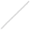 Thumbnail Image 2 of Diamond Infinity Link Bracelet 1/20 ct tw Sterling Silver 7”