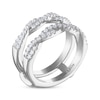 THE LEO Diamond Round-Cut Twist Enhancer Ring 5/8 ct tw 14K White Gold