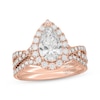 Thumbnail Image 1 of Neil Lane Artistry Pear-Shaped Lab-Grown Diamond Bridal Set 2-1/2 ct tw 14K Rose Gold