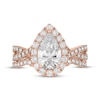 Thumbnail Image 3 of Neil Lane Artistry Pear-Shaped Lab-Grown Diamond Bridal Set 2-1/2 ct tw 14K Rose Gold