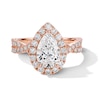 Thumbnail Image 3 of Neil Lane Artistry Pear-Shaped Lab-Grown Diamond Halo Engagement Ring 2-1/3 ct tw 14K Rose Gold