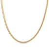 Thumbnail Image 2 of Diamond-Cut Herringbone Chain Necklace 4mm Solid 14K Yellow Gold 18&quot;