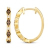 Thumbnail Image 2 of Le Vian Venetian Mosaic Diamond Hoop Earrings 1/3 ct tw 14K Honey Gold