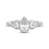 Thumbnail Image 3 of THE LEO Ideal Cut Diamond Pear-Shaped Three-Stone Engagement Ring 1 ct tw 14K White Gold