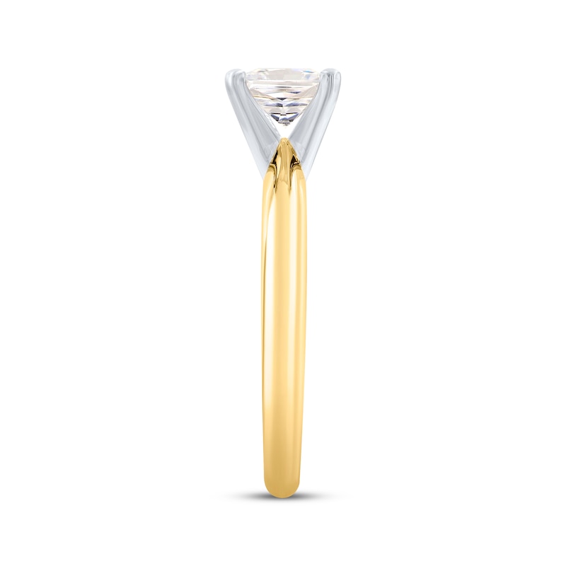 Main Image 2 of Now + Forever Princess-Cut Diamond Solitaire Engagement Ring 1 ct tw 14K Yellow Gold (I/I2)