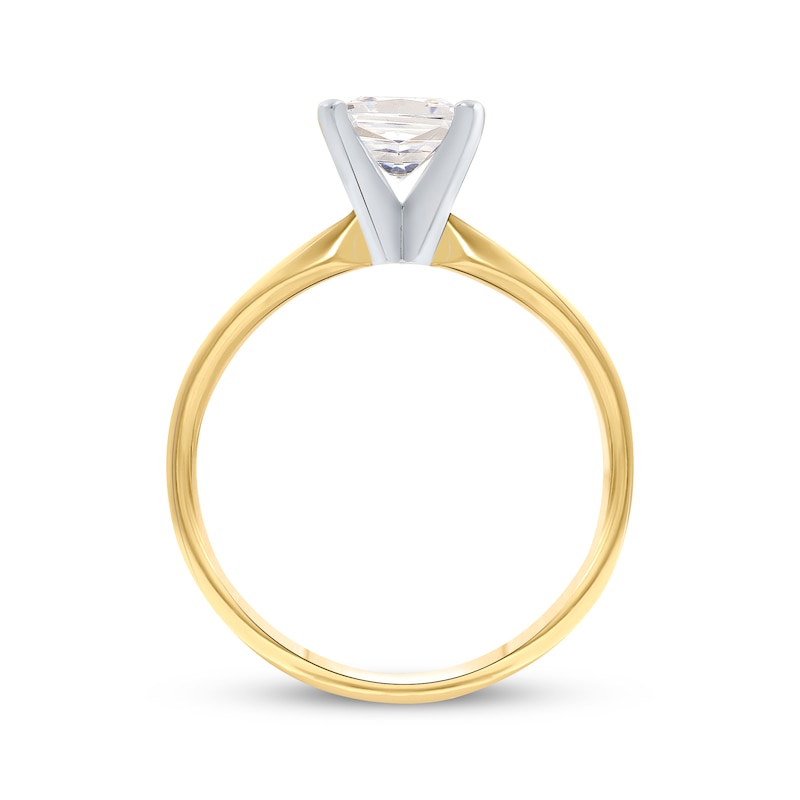 Main Image 3 of Now + Forever Princess-Cut Diamond Solitaire Engagement Ring 1 ct tw 14K Yellow Gold (I/I2)