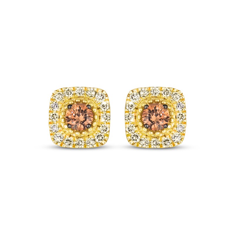 Main Image 2 of Le Vian Diamond Stud Earrings 5/8 ct tw 14K Honey Gold