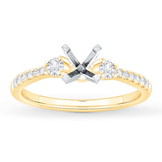 Now + Forever Diamond Engagement Ring Setting 1/3 ct tw 14K Yellow Gold