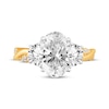 Thumbnail Image 3 of Memories Moments Magic Lab-Grown Diamonds Oval-Cut Three-Stone Engagement Ring 4 ct tw 14K Yellow Gold