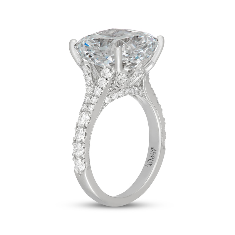 Main Image 2 of Neil Lane Artistry Cushion-Cut Lab-Grown Diamond Engagement Ring 10 ct tw 14K White Gold
