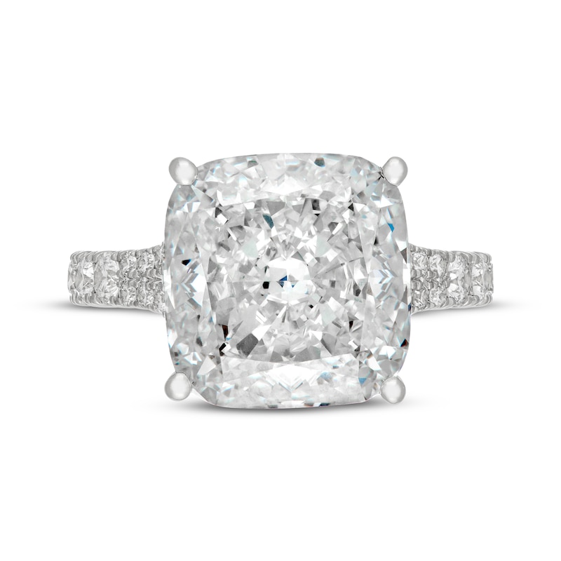 Main Image 3 of Neil Lane Artistry Cushion-Cut Lab-Grown Diamond Engagement Ring 10 ct tw 14K White Gold
