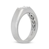 Thumbnail Image 2 of Men's Neil Lane Artistry East West Emerald-Cut Lab-Grown Diamond Solitaire Wedding Band 1-1/2 ct tw 14K White Gold