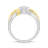 Thumbnail Image 3 of Multi-Diamond Flower Center Fashion Ring 1/2 ct tw 10K Two-Tone Gold