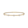Thumbnail Image 1 of Diamond Circle Station Flex Bracelet 3/8 ct tw 10K Yellow Gold & Titanium