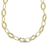 Thumbnail Image 0 of Hollow Marquise Link Chain Necklace 10K Yellow Gold 20"