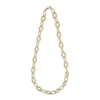 Thumbnail Image 1 of Hollow Marquise Link Chain Necklace 10K Yellow Gold 20"