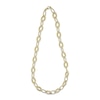 Thumbnail Image 2 of Marquise Link Chain Necklace Hollow 10K Yellow Gold 20&quot;
