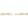 Thumbnail Image 3 of Hollow Marquise Link Chain Necklace 10K Yellow Gold 20"