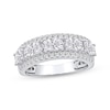 Thumbnail Image 0 of Lab-Created Diamonds by KAY Oval-Cut Three-Row Anniversary Ring 2 ct tw 14K White Gold