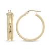 Thumbnail Image 1 of Reaura Rope Twist Edge Hoop Earrings Repurposed 14K Yellow Gold 28mm
