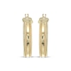 Thumbnail Image 2 of Reaura Rope Twist Edge Hoop Earrings Repurposed 14K Yellow Gold 28mm