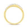 Thumbnail Image 3 of Diamond Crossover Multi-Band Ring 3/8 ct tw 10K Yellow Gold