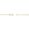 Thumbnail Image 3 of Heart & Bow Station Anklet Solid 10K Yellow Gold 10&quot;