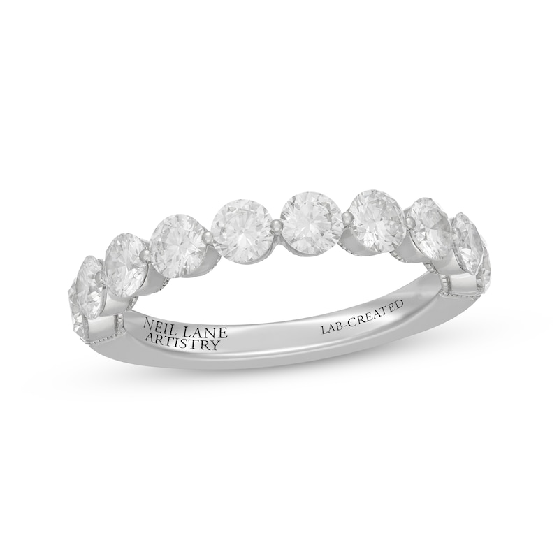 Main Image 1 of Neil Lane Artistry Round-Cut Lab-Grown Diamond Anniversary Ring 1/2 ct tw 14K White Gold