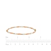 Thumbnail Image 4 of Twist Bangle Bracelet Hollow 14K Yellow Gold with Rose & White Rhodium