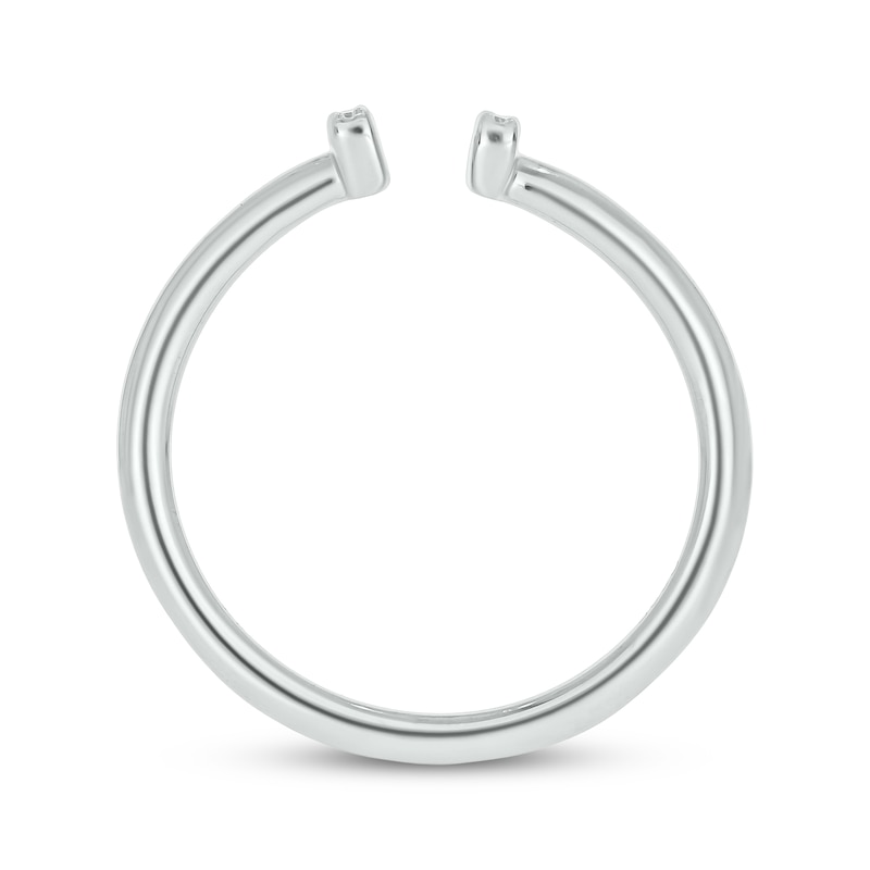 Main Image 3 of Diamond Vertical Bar Deconstructed Fashion Ring 1/10 ct tw Sterling Silver