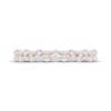 Thumbnail Image 3 of Now + Forever Baguette & Round-Cut Diamond Two-Row Anniversary Ring 1/3 ct tw 14K Rose Gold