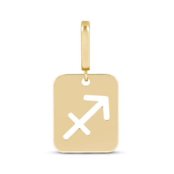 Charmed Memories Zodiac Sagittarius Cutout Charm 10K Yellow Gold